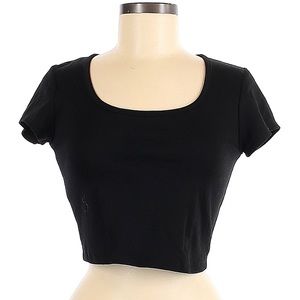 Black crop top